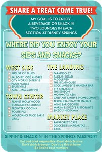 Sippin' & Snackin' in the Springs Passport - Back